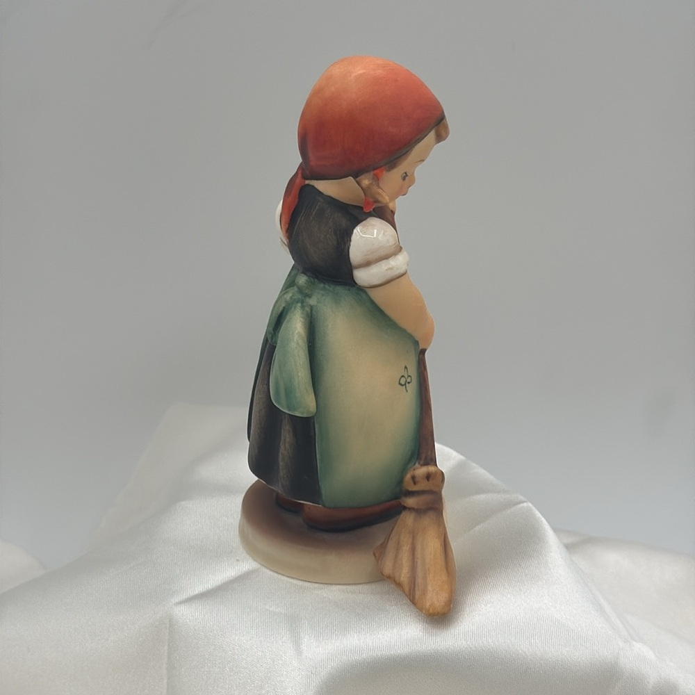 Charming Hummel Figurine with Orange and Blue Accents. #171, “Little Sweeper” - Picture 3 of 5